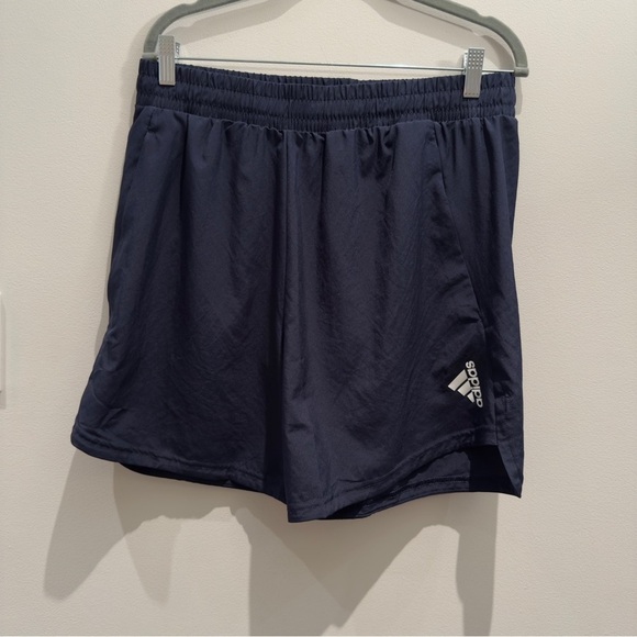Adidas Mens aeroready Navy Athletic Shorts Size L 7” - Picture 1 of 8